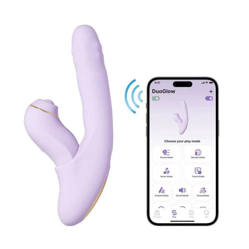 Dương vật Svakom xoay thụt hút điều khiển qua app