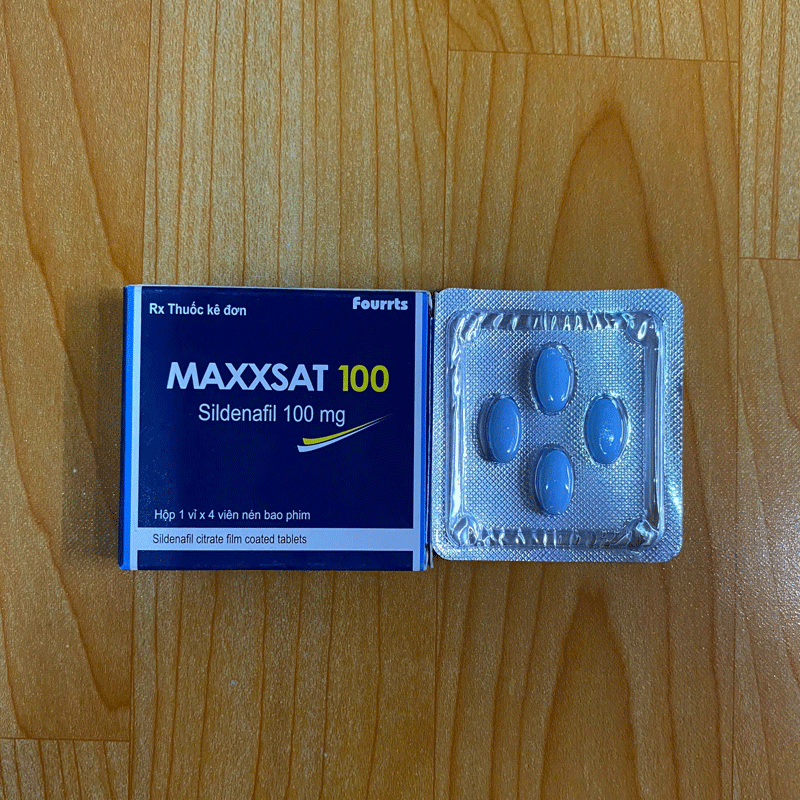 Maxxsat 100 Sildenafil Cường dương kéo dài thời gian Nam