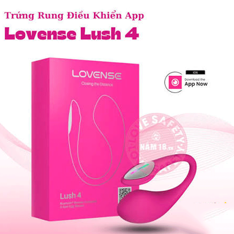 Trứng rung  kích thích điểm G Lovense Lush 4 điều khiển app